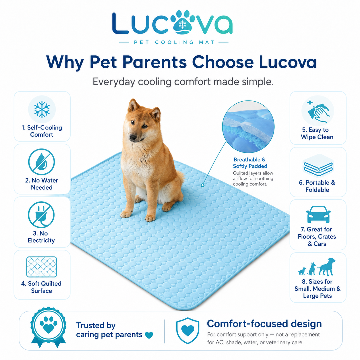 Lucova Pet Cooling Mat